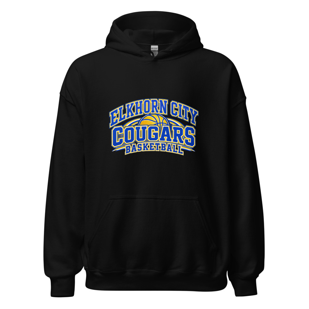 Elkhorn City Cougars Basketball Everyday Spirit Adult Hoodie