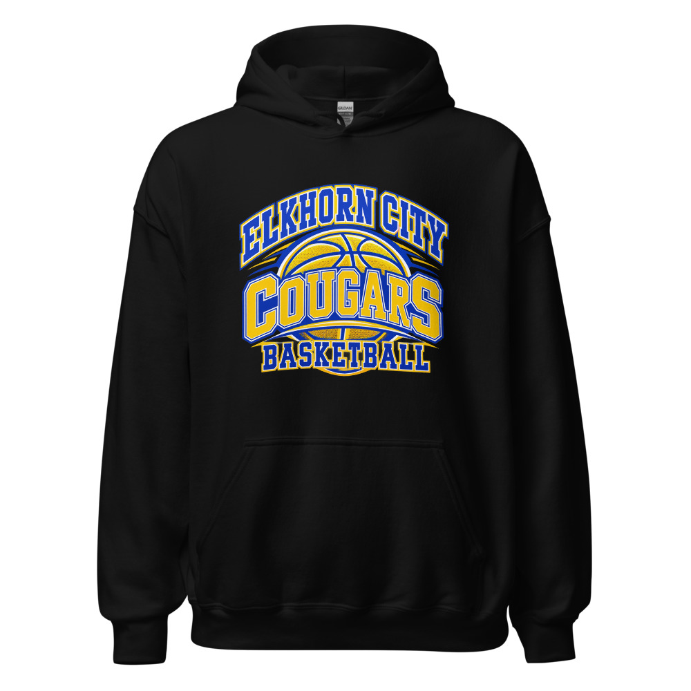 Elkhorn City Cougars Basketball Everyday Spirit Adult Hoodie