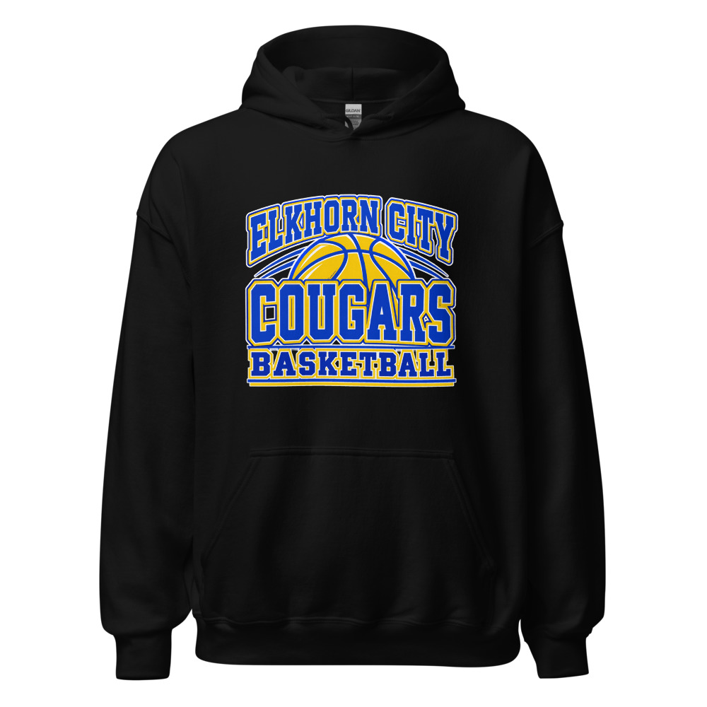 Elkhorn City Cougars Basketball Everyday Spirit Adult Hoodie