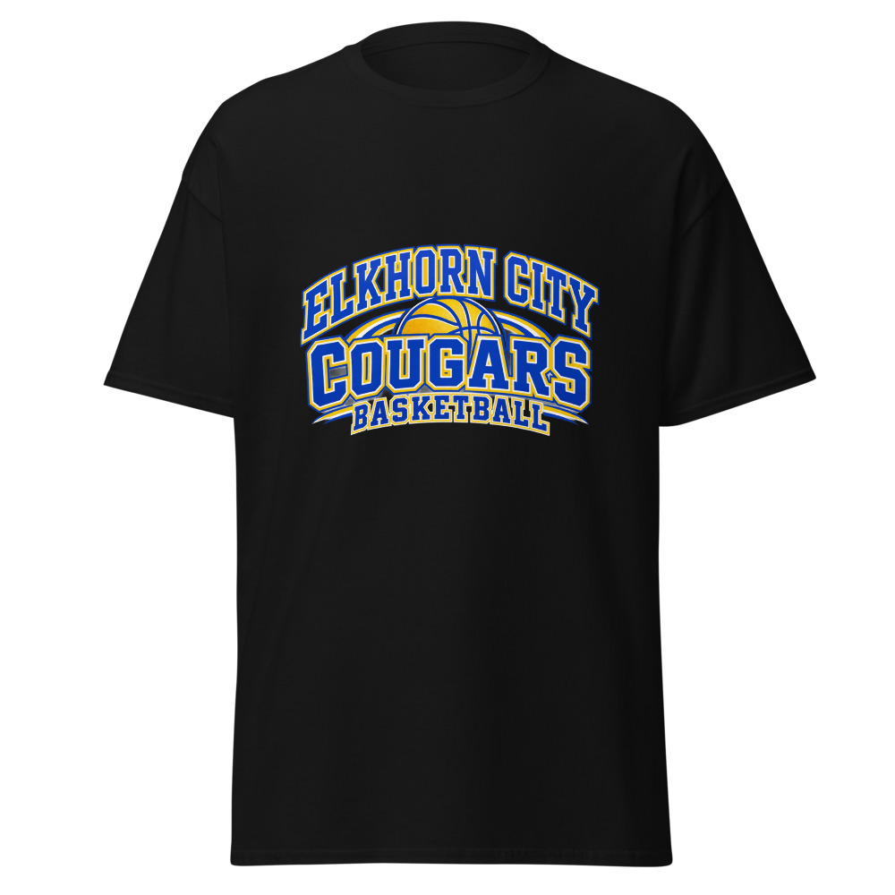 Elkhorn City Cougars Basketball Everyday Spirit Adult Shirt