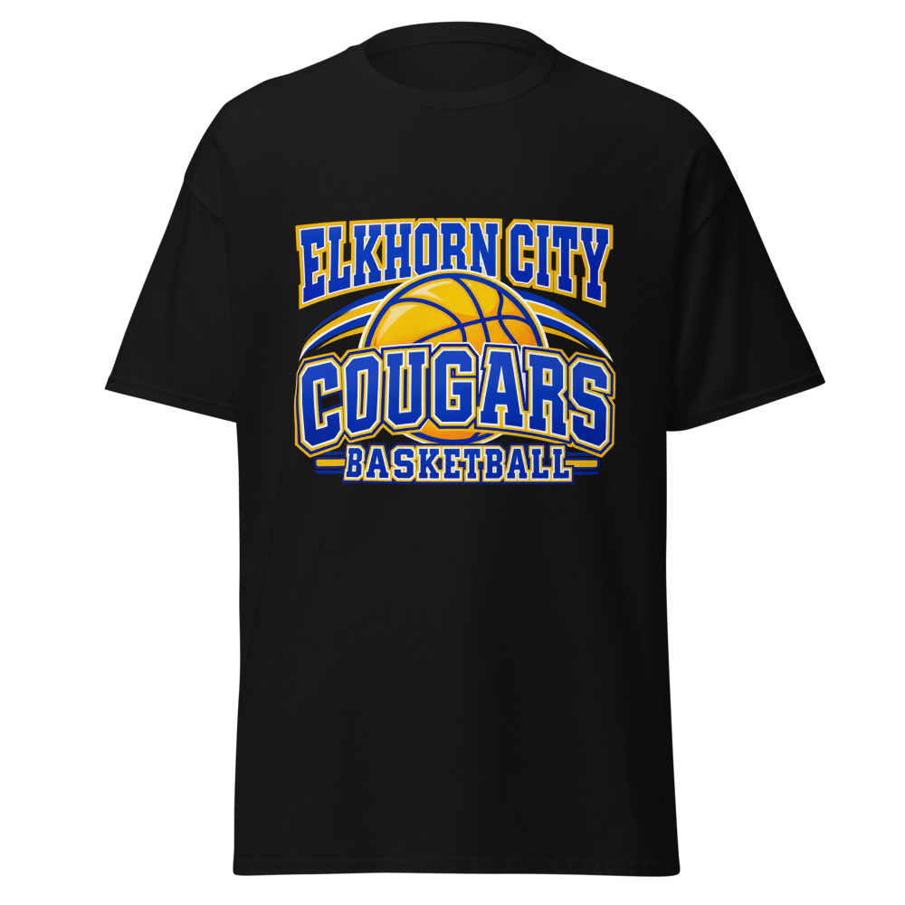 Elkhorn City Cougars Basketball Game Day Spirit Adult Shirt
