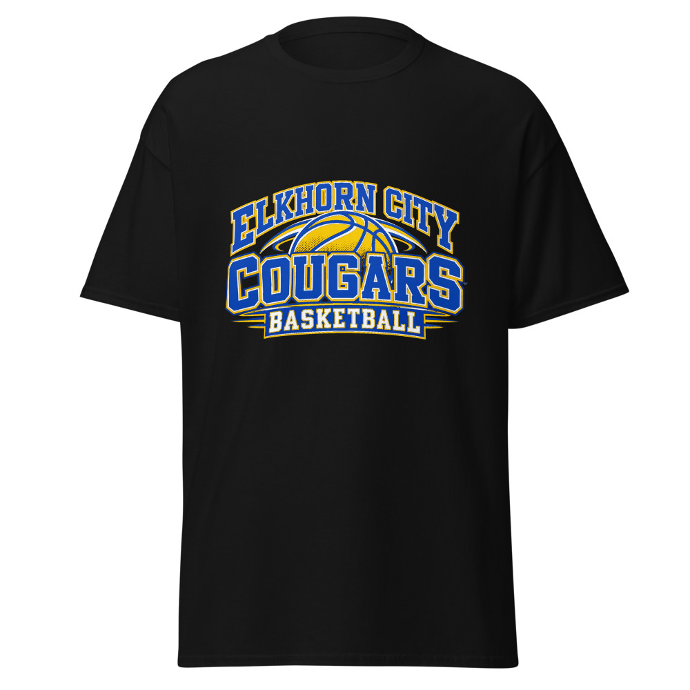 Elkhorn City Cougars Basketball Game Day Spirit Adult Shirt