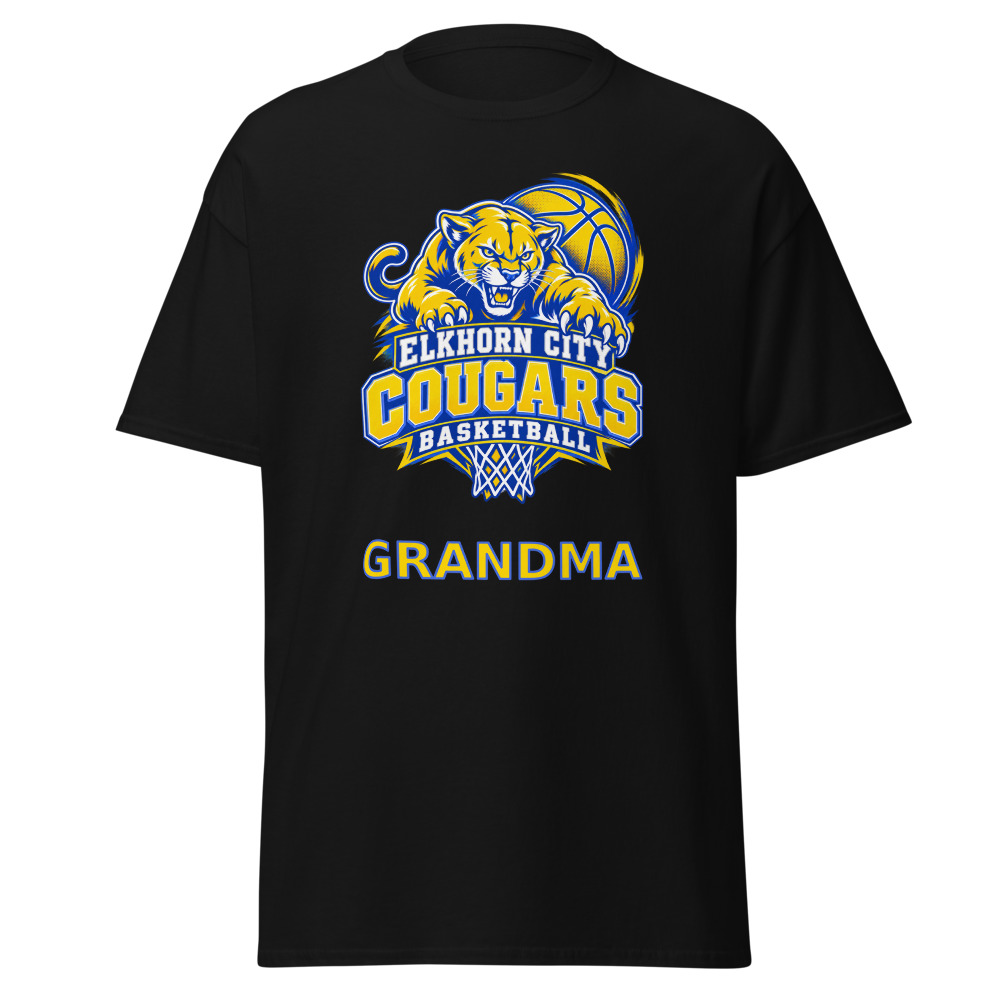 Elkhorn City Cougars Basketball Grandma Adult Shirt