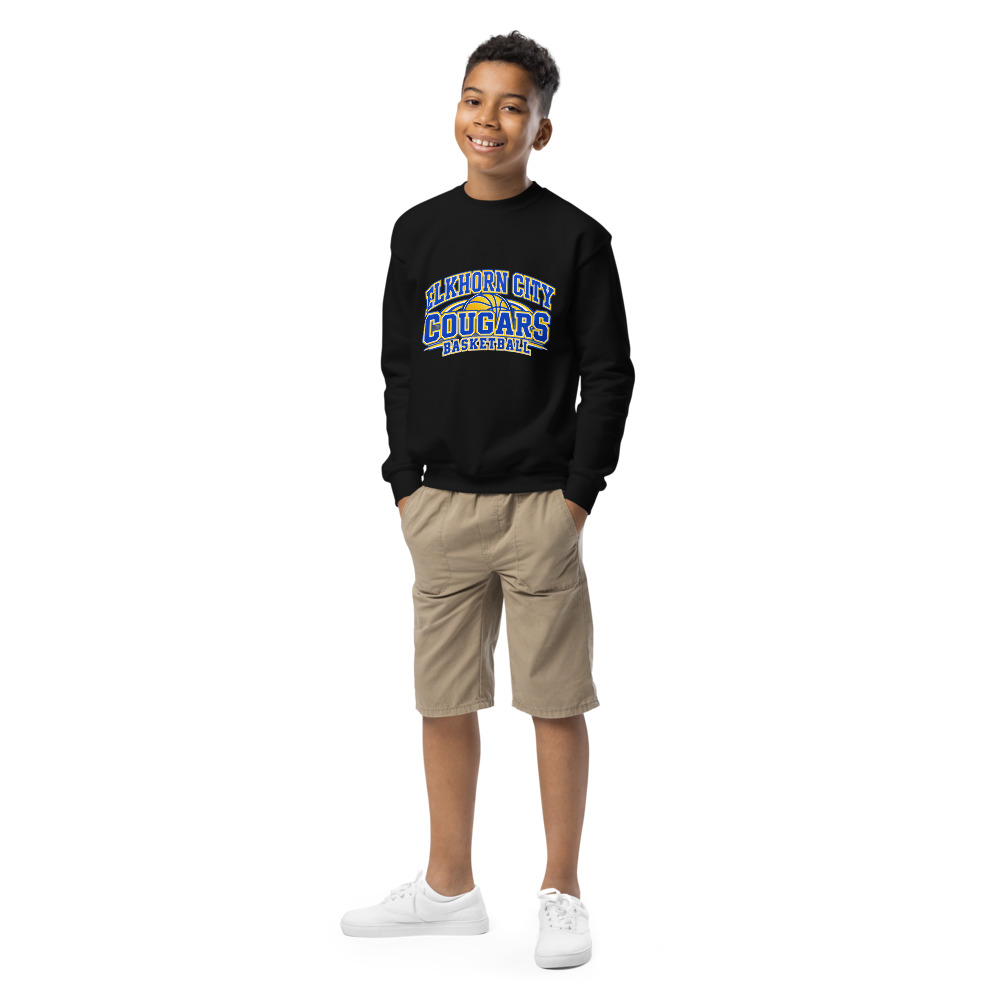 Elkhorn City Cougars Basketball Everyday Spirit Youth Crew Neck