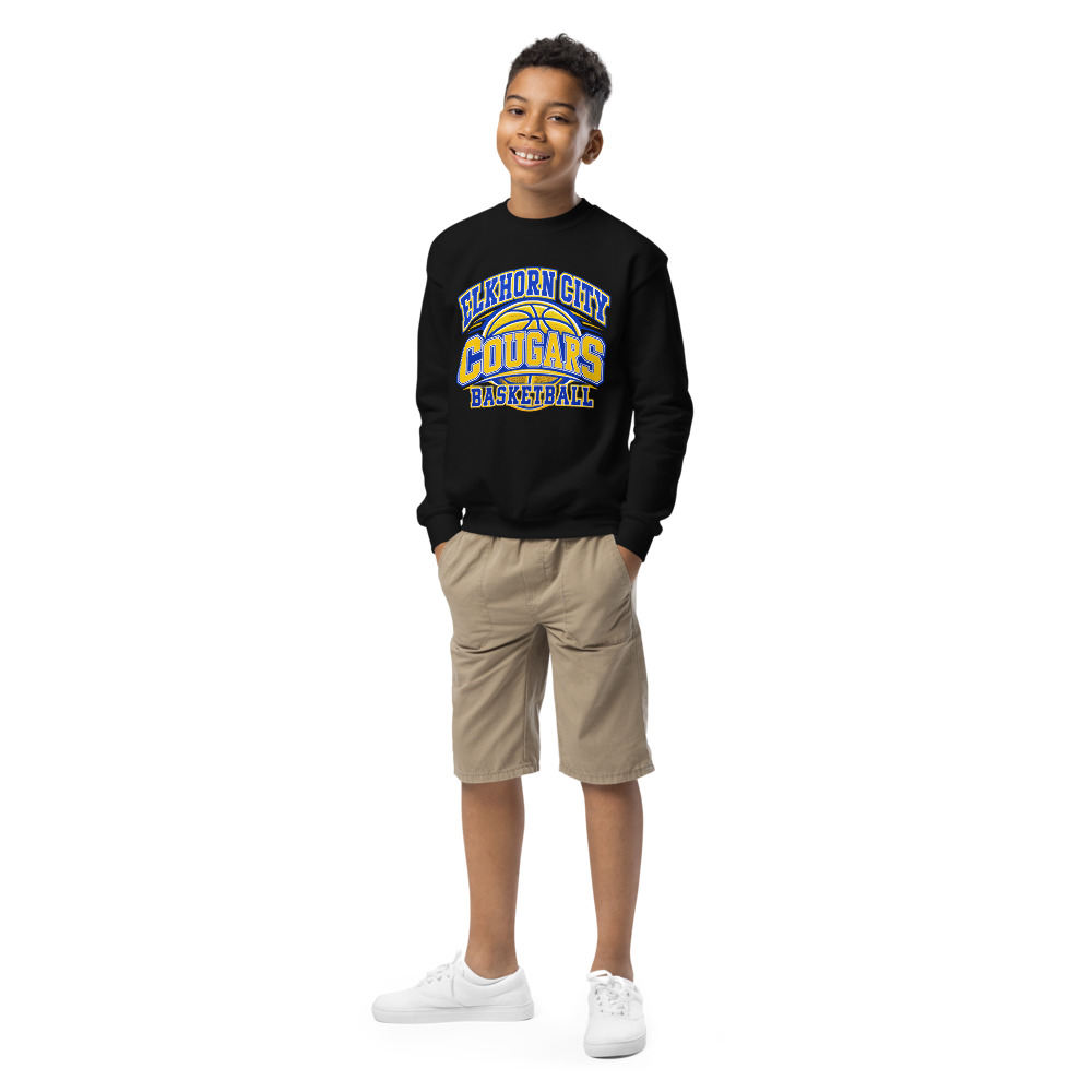 Elkhorn City Cougars Basketball Everyday Spirit Youth Crew Neck