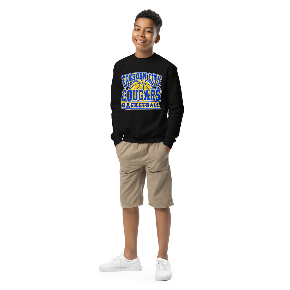 Elkhorn City Cougars Basketball Everyday Spirit Youth Crew Neck