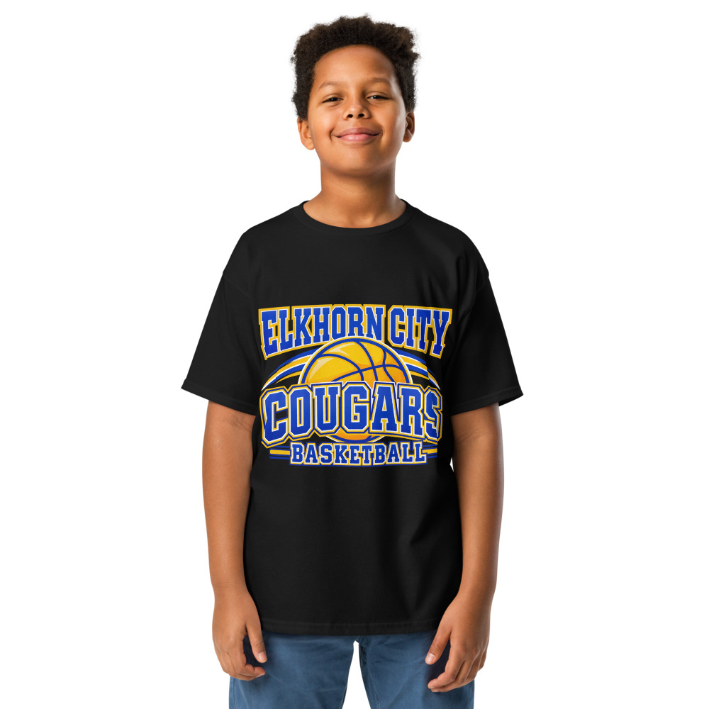 Elkhorn City Cougars Basketball Game Day Spirit Youth Shirt