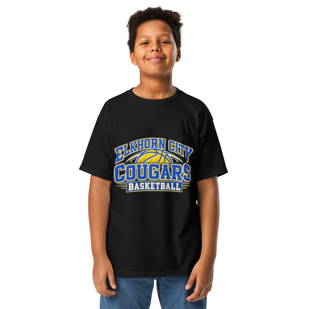 Elkhorn City Cougars Basketball Game Day Spirit Youth Shirt