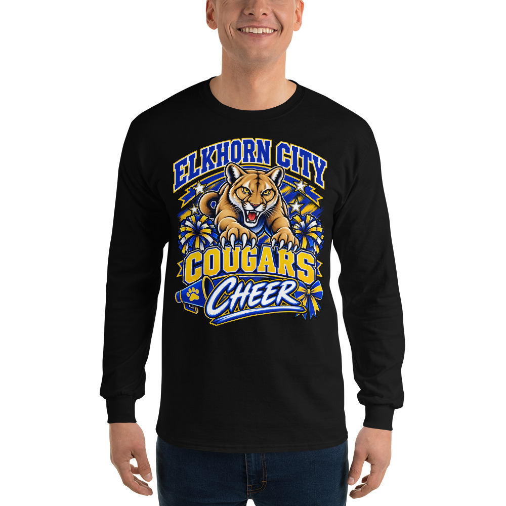 Elkhorn City Cougars Cheerleading Adult Long Sleeve