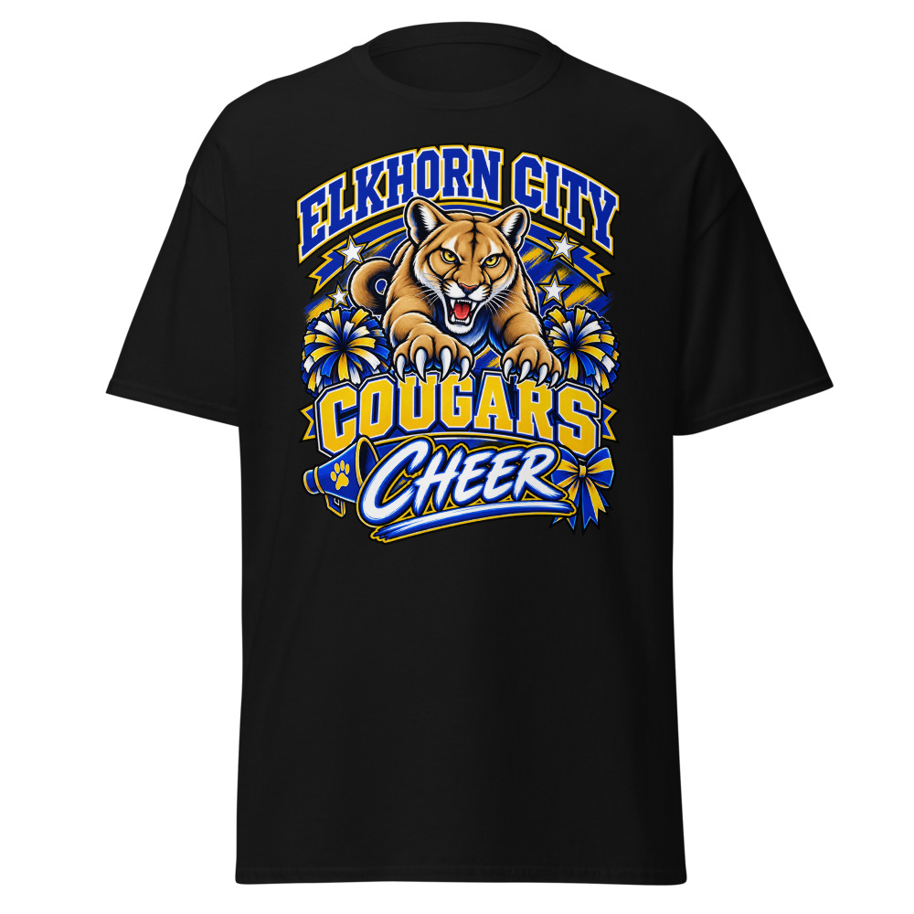 Elkhorn City Cougars Cheerleading Adult Shirt