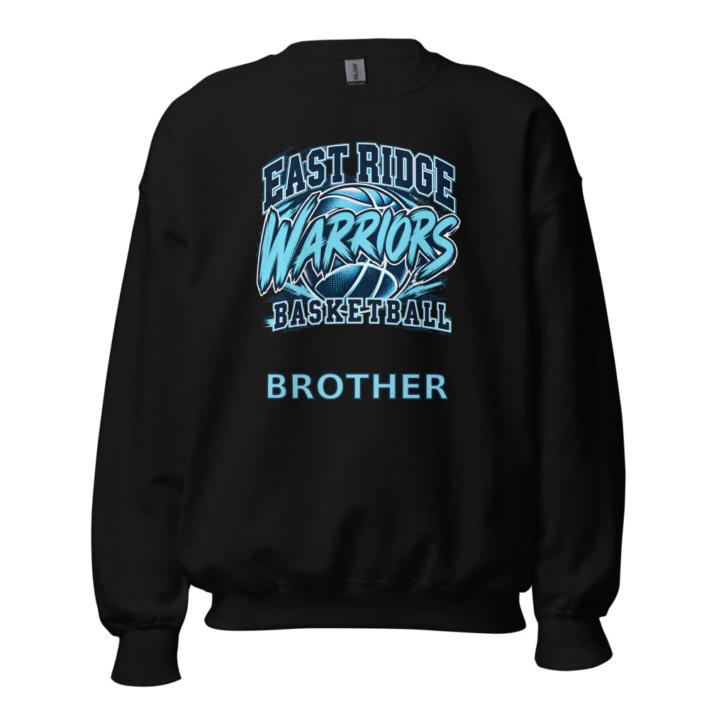 East Ridge Warriors Basketball Brother Adult Crew Neck