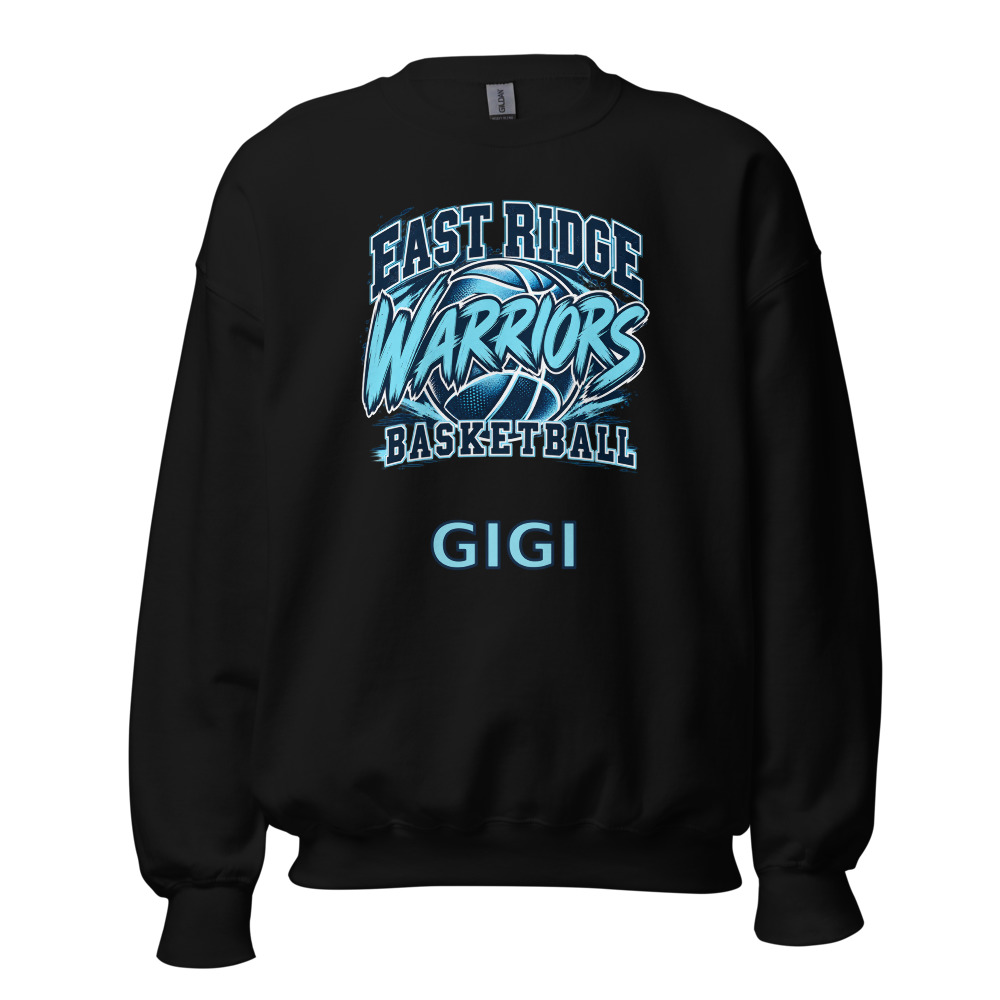East Ridge Warriors Basketball Adult Crew Neck — Choose Your Family Role