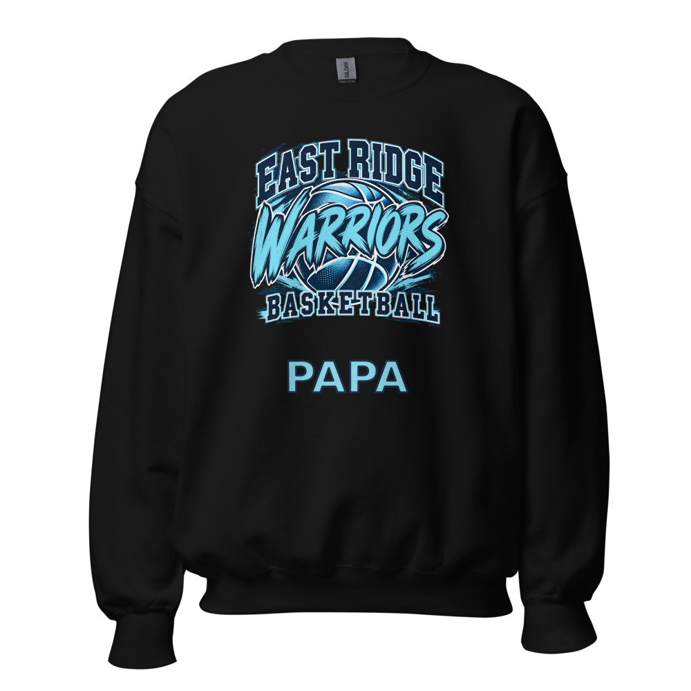 East Ridge Warriors Basketball Adult Crew Neck — Choose Your Family Role