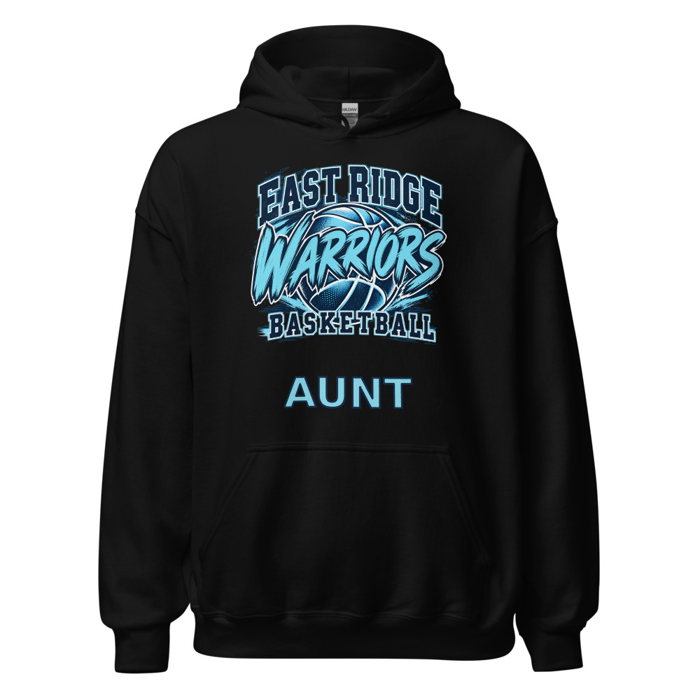 East Ridge Warriors Basketball Adult Hoodie — Choose Your Family Role
