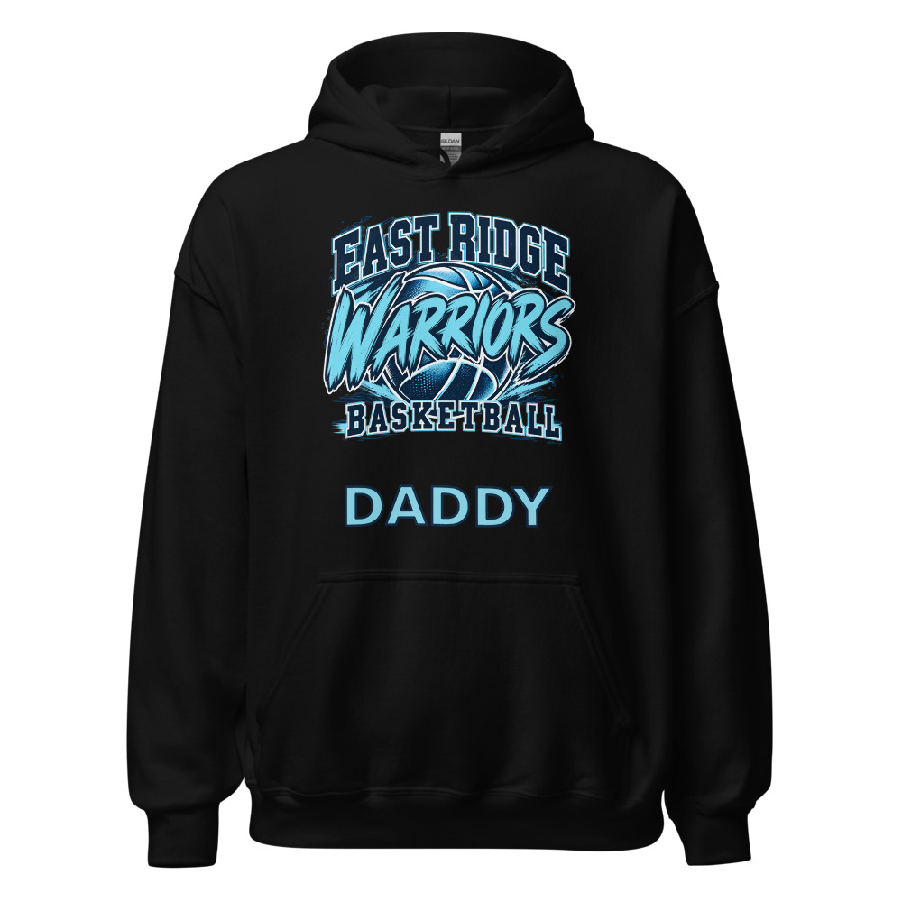 East Ridge Warriors Basketball Adult Hoodie — Choose Your Family Role