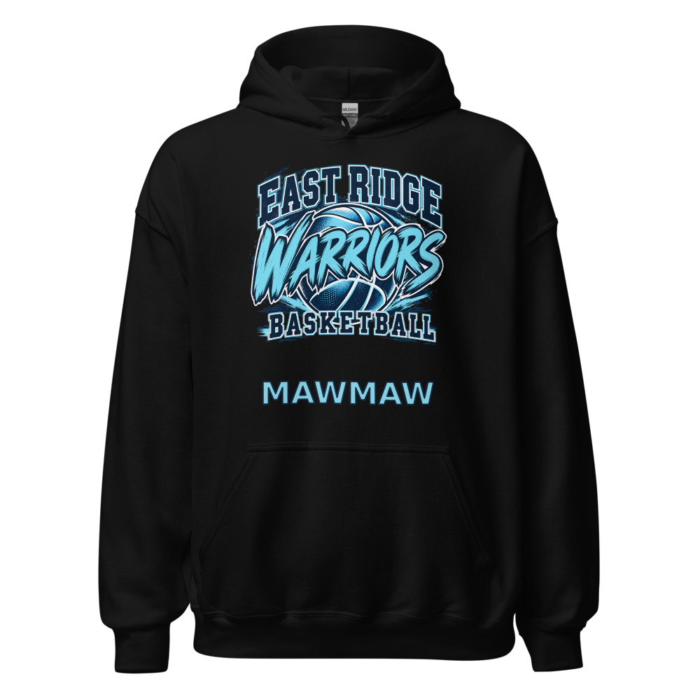 East Ridge Warriors Basketball Mawmaw Adult Hoodie