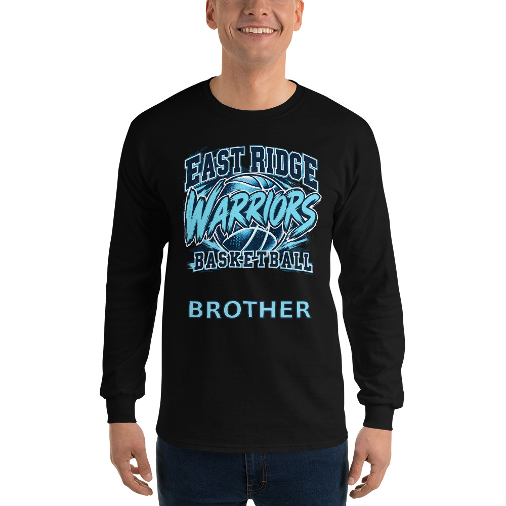 East Ridge Warriors Basketball Brother Adult Long Sleeve