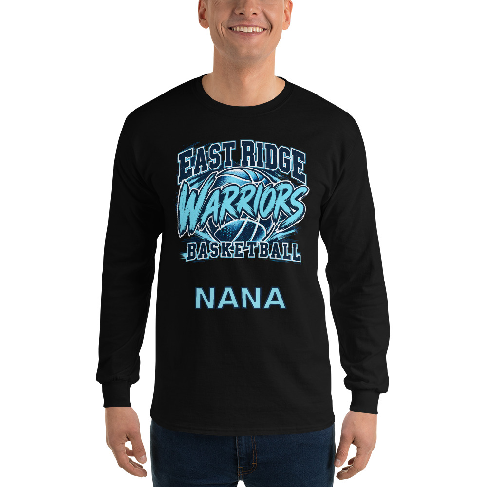 East Ridge Warriors Basketball Adult Long Sleeve — Choose Your Family Role