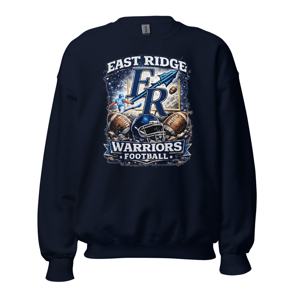 East Ridge Warriors Football Adult Crew Neck
