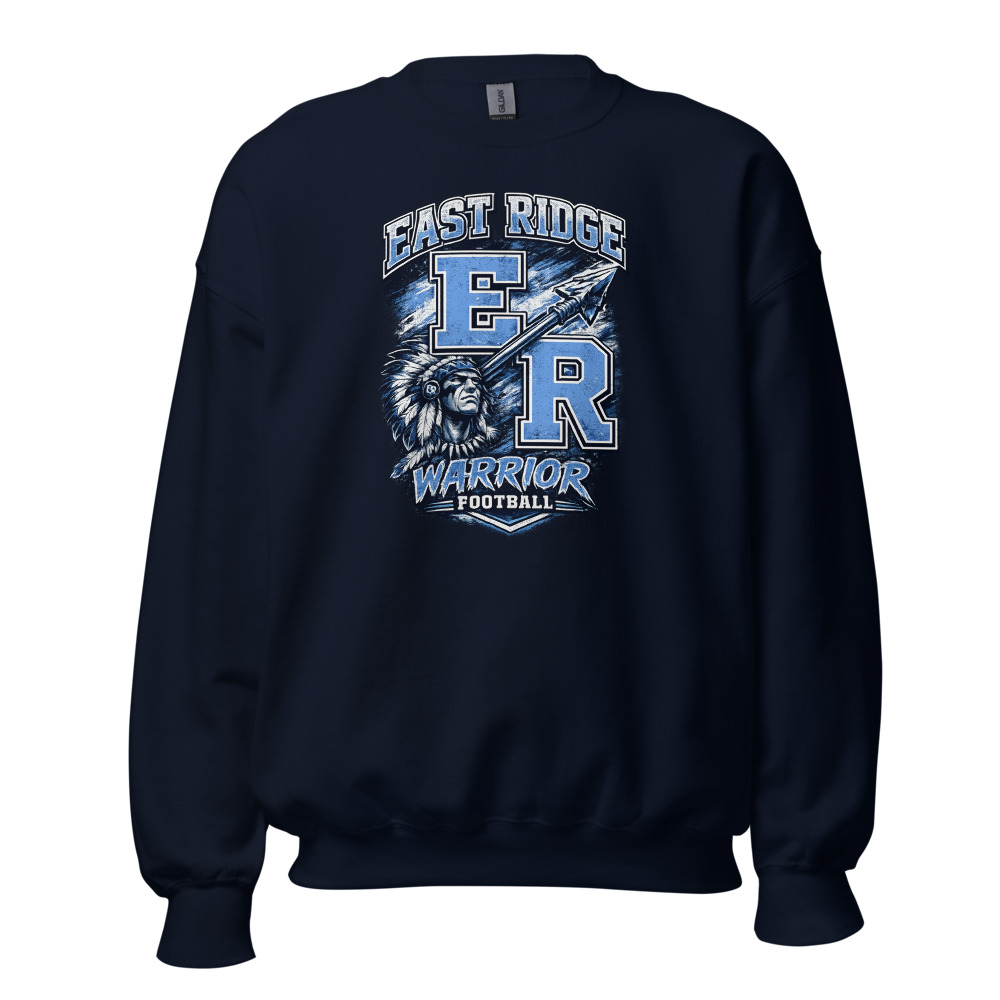 East Ridge Warriors Football Adult Crew Neck