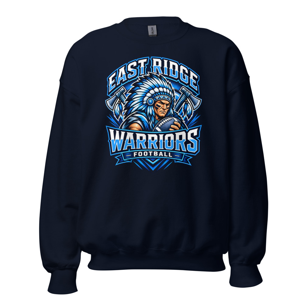 East Ridge Warriors Football Adult Crew Neck