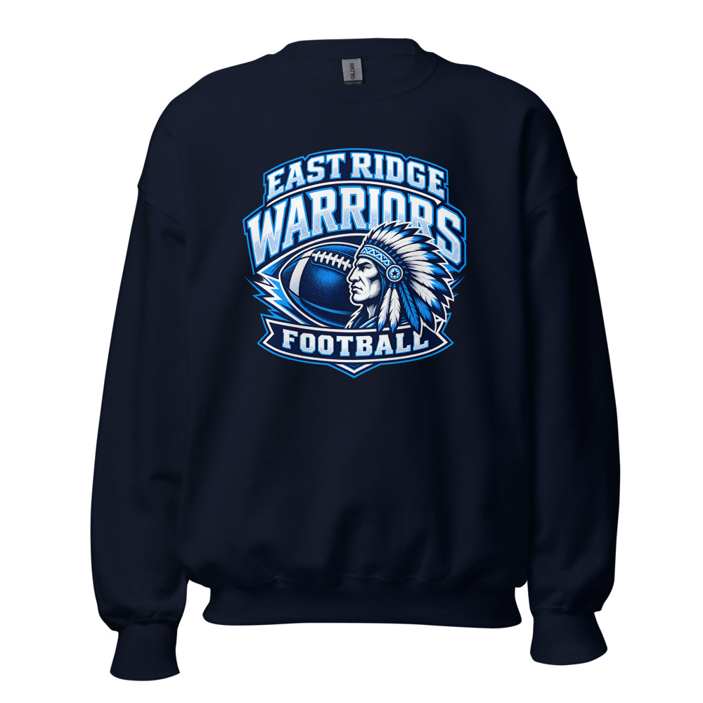East Ridge Warriors Football Adult Crew Neck
