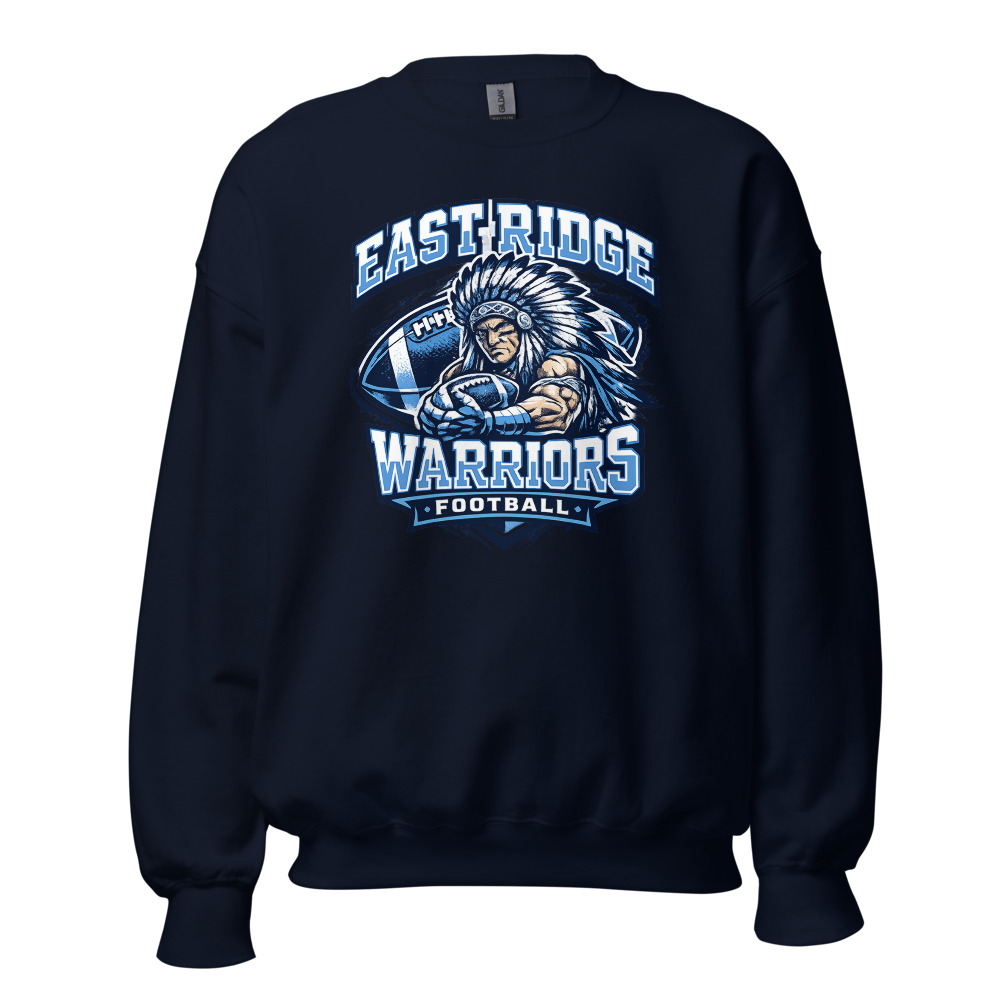 East Ridge Warriors Football Adult Crew Neck