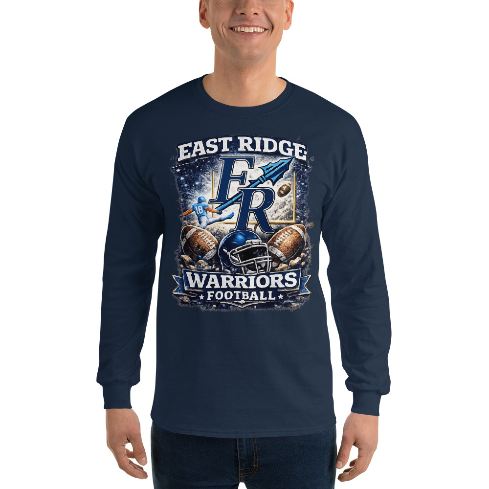 East Ridge Warriors Football Adult Long Sleeve