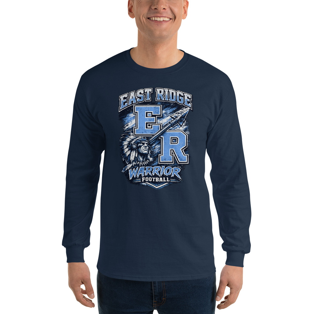 East Ridge Warriors Football Adult Long Sleeve