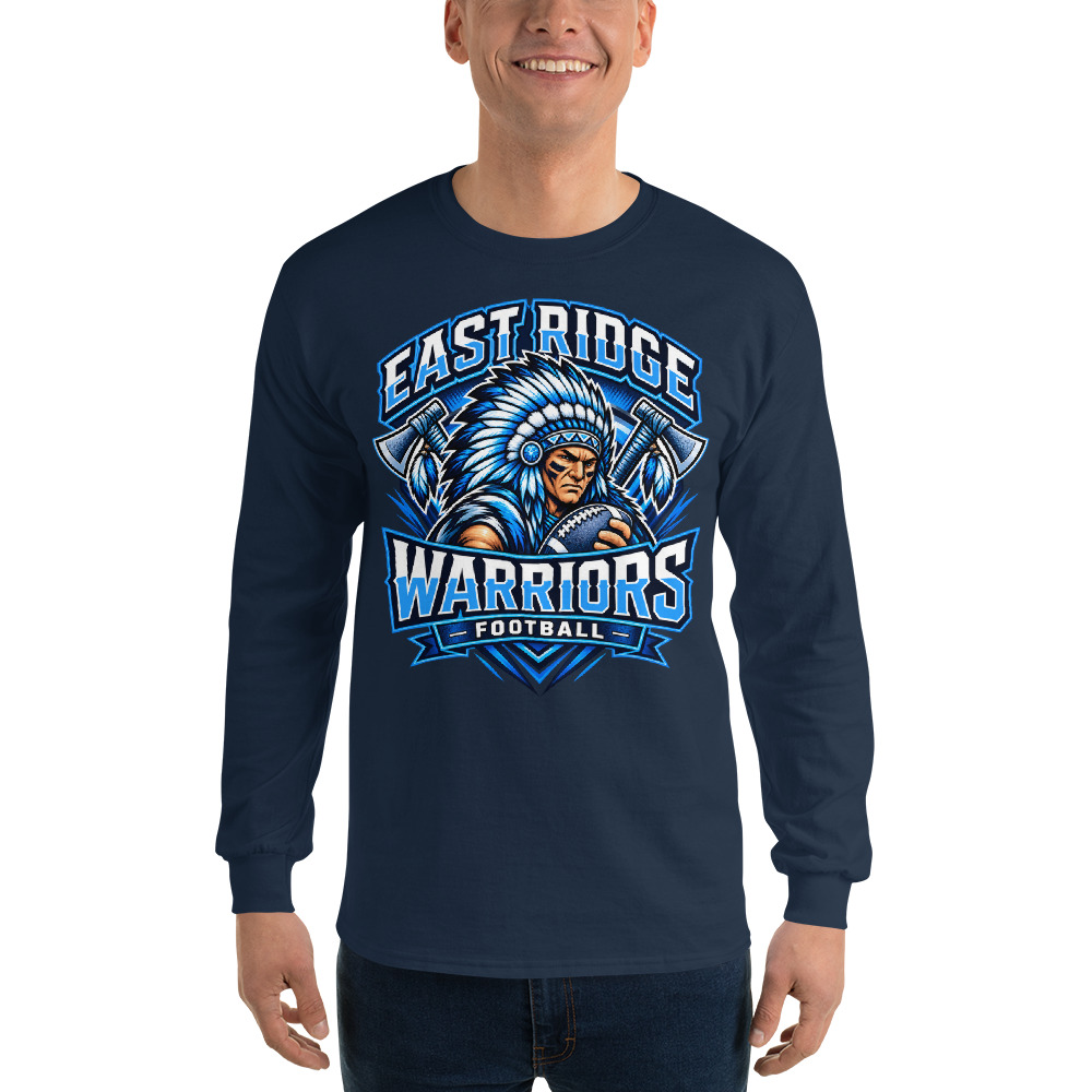 East Ridge Warriors Football Adult Long Sleeve