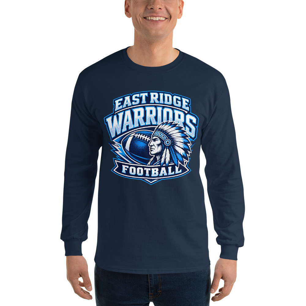 East Ridge Warriors Football Adult Long Sleeve