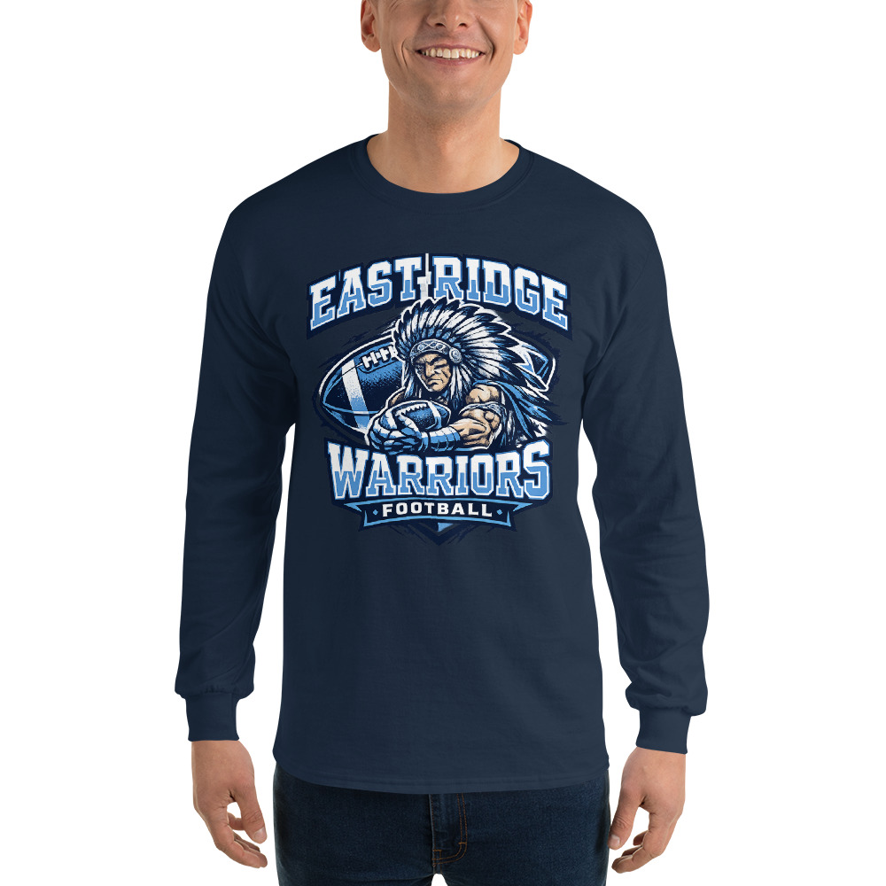 East Ridge Warriors Football Adult Long Sleeve