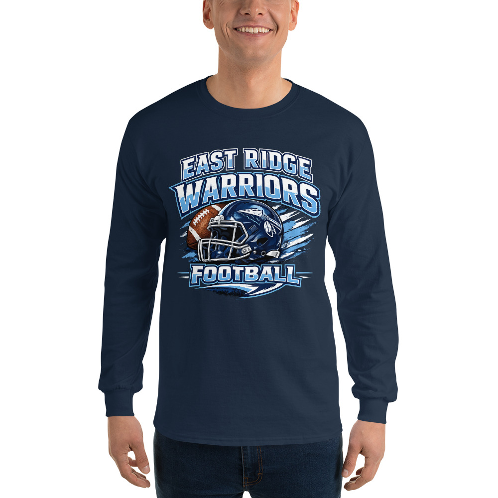 East Ridge Warriors Football Adult Long Sleeve