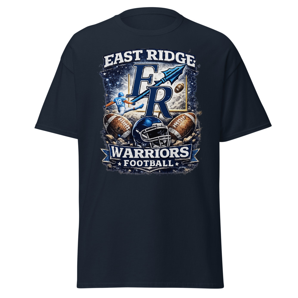 East Ridge Warriors Football Game Day Adult Shirt