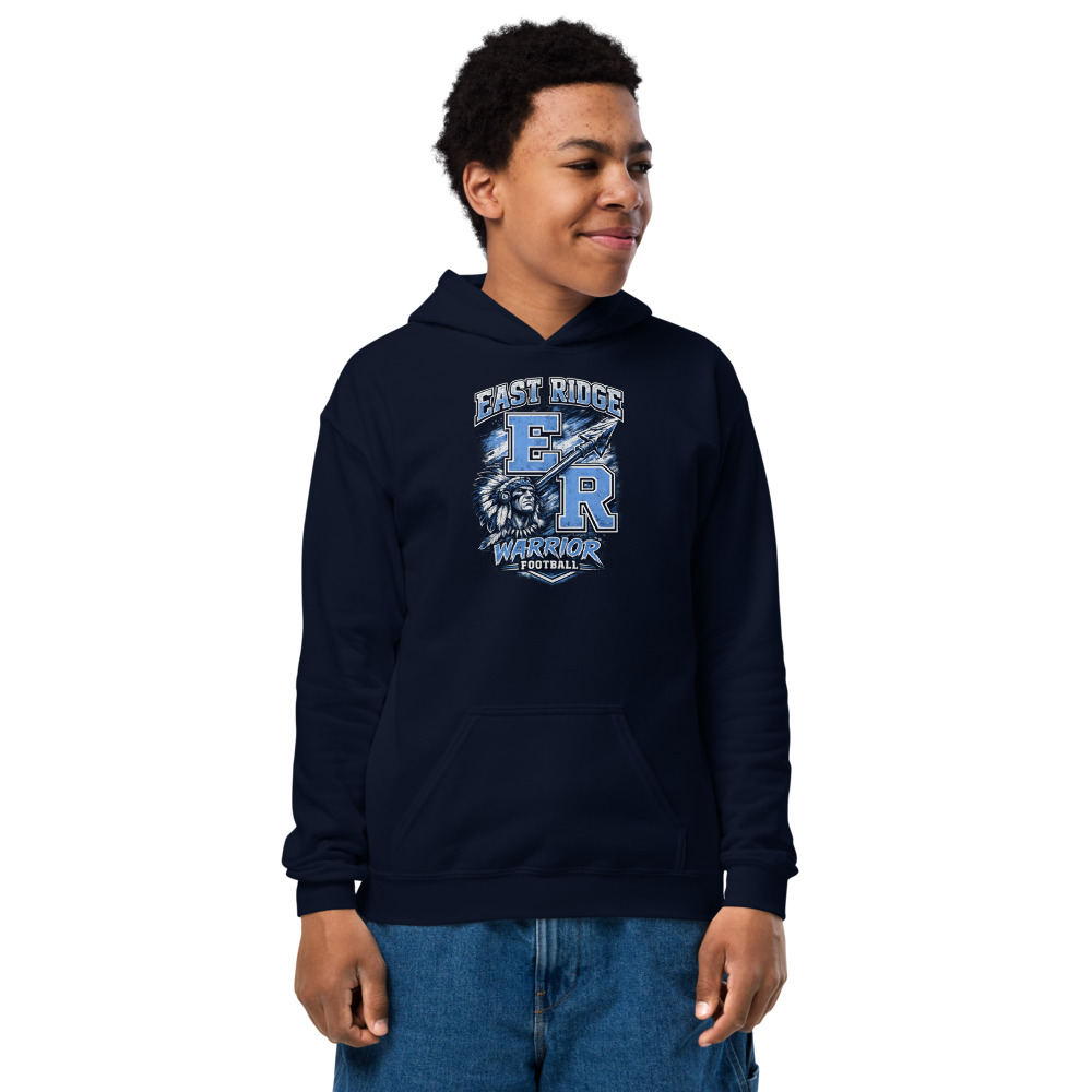 East Ridge Warriors Football Youth Hoodie