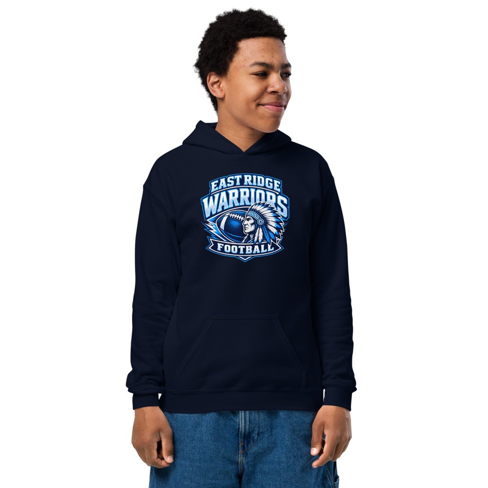 East Ridge Warriors Football Youth Hoodie