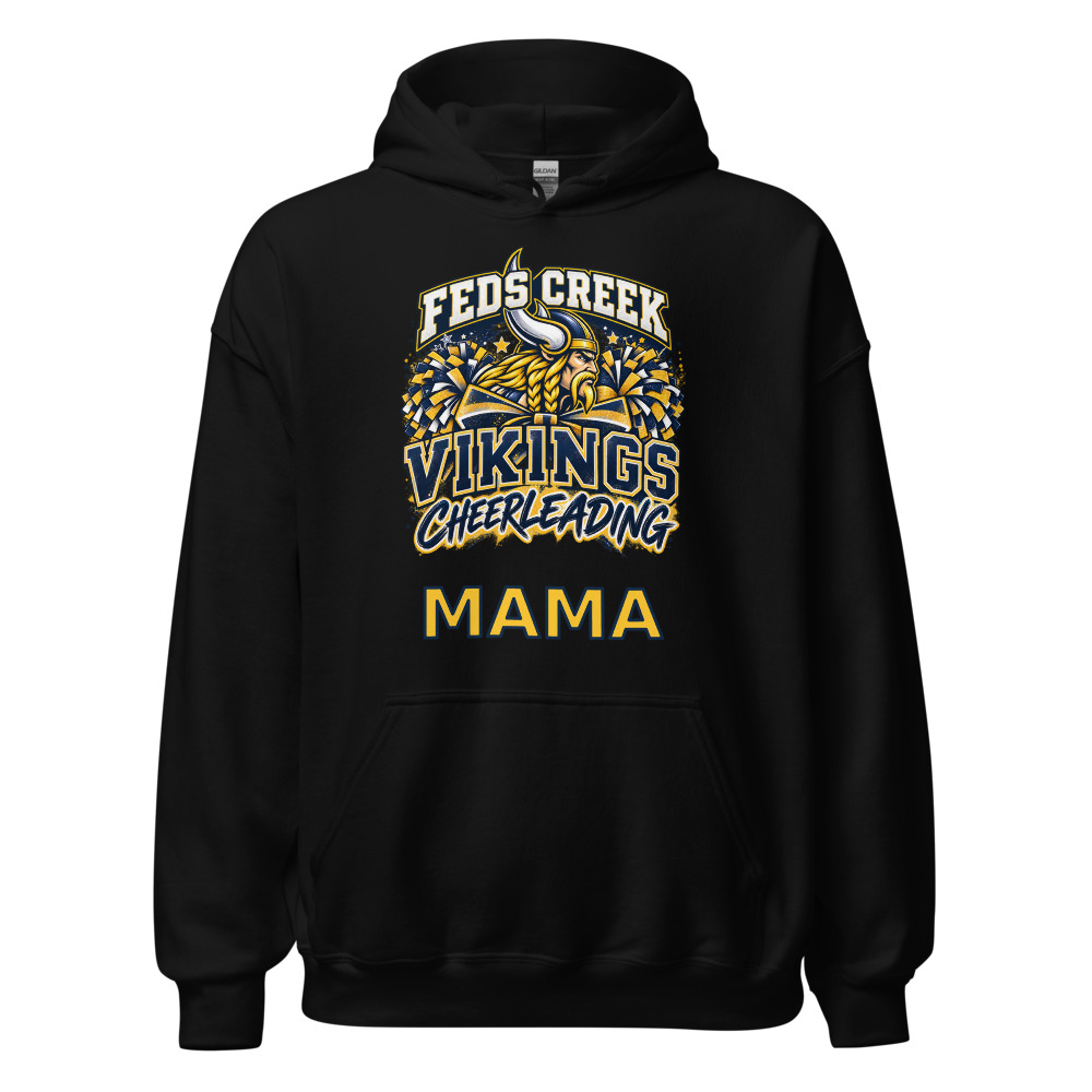 Feds Creek Vikings Cheerleading Mama Adult Hoodie