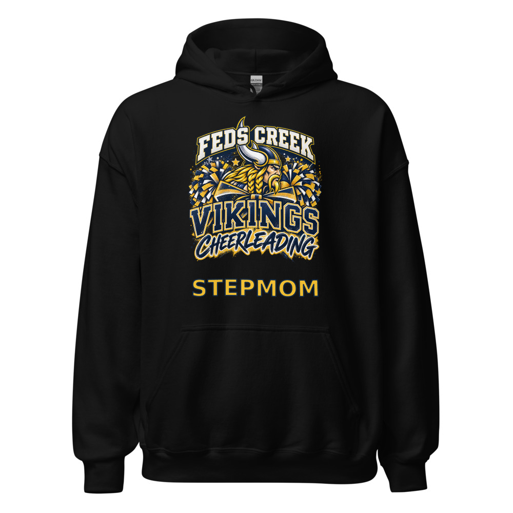 Feds Creek Vikings Cheerleading Stepmom Adult Hoodie