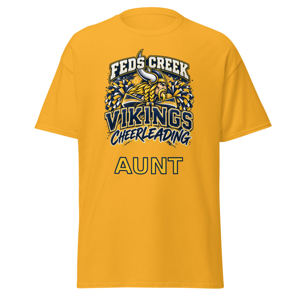 Feds Creek Vikings Cheerleading Adult Shirt — Choose Your Family Role