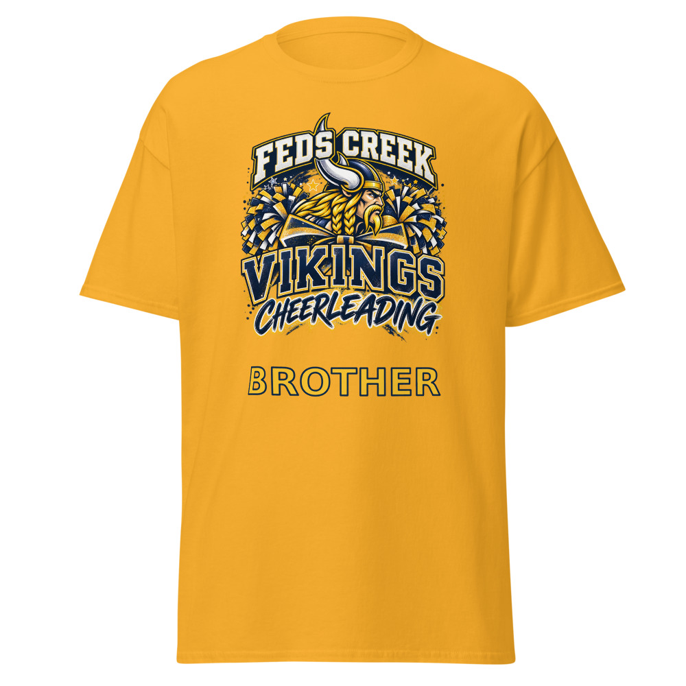 Feds Creek Vikings Cheerleading Brother Adult Shirt