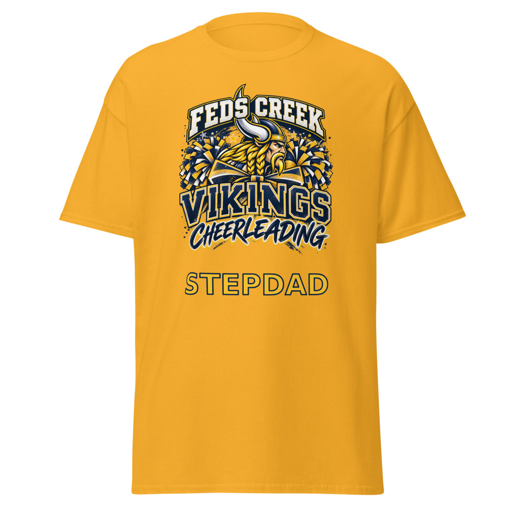 Feds Creek Vikings Cheerleading Stepdad Adult Shirt
