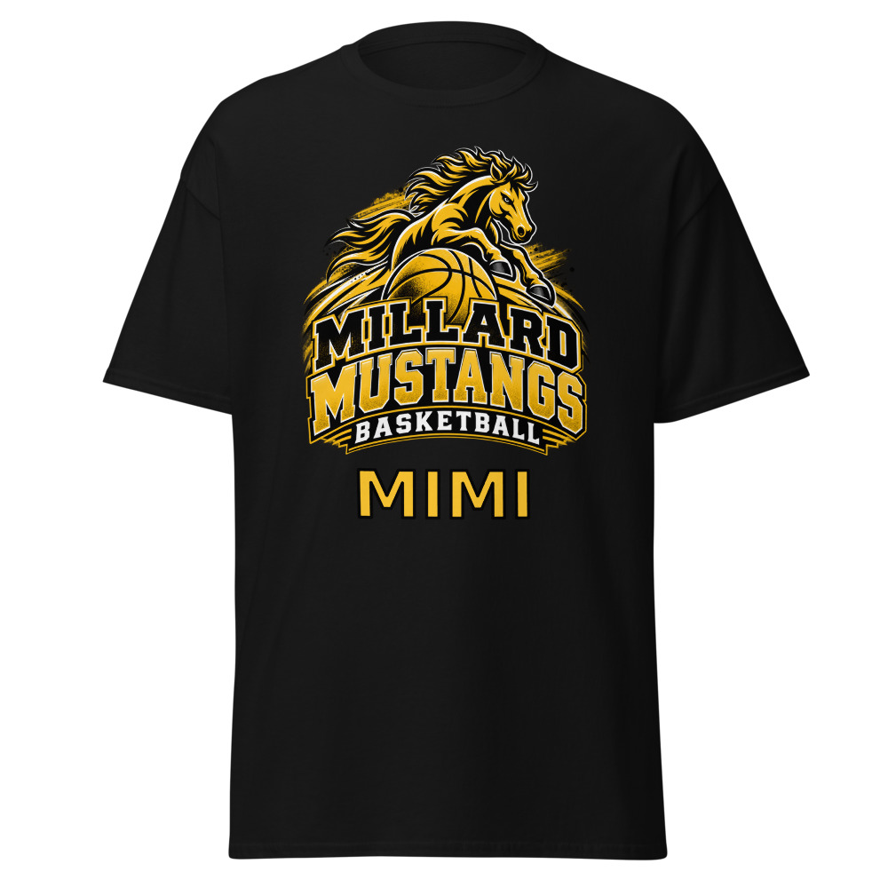 Millard Mustangs Basketball Mimi Adult Shirt