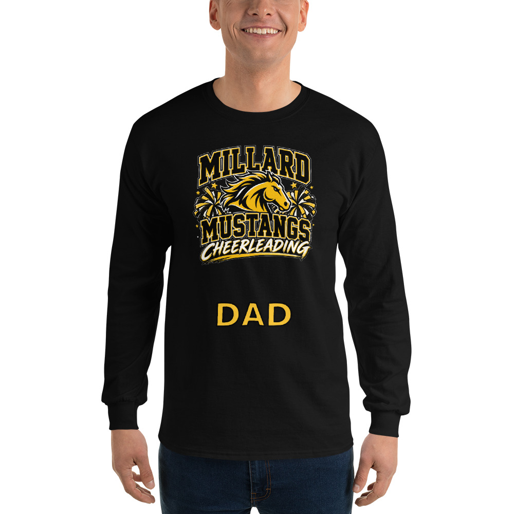 Millard Mustangs Cheerleading Adult Long Sleeve — Choose Your Family Role