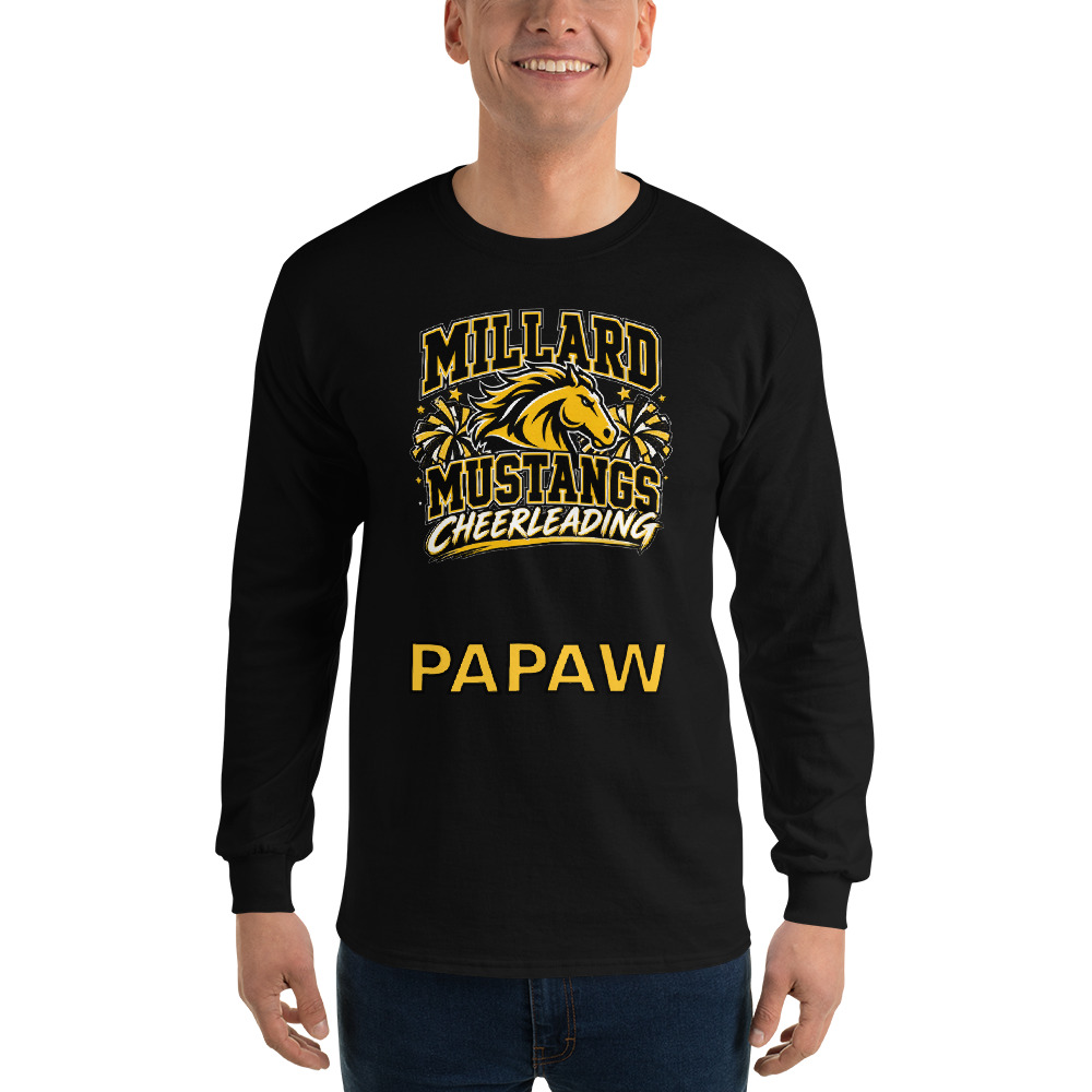 Millard Mustangs Cheerleading Adult Long Sleeve — Choose Your Family Role