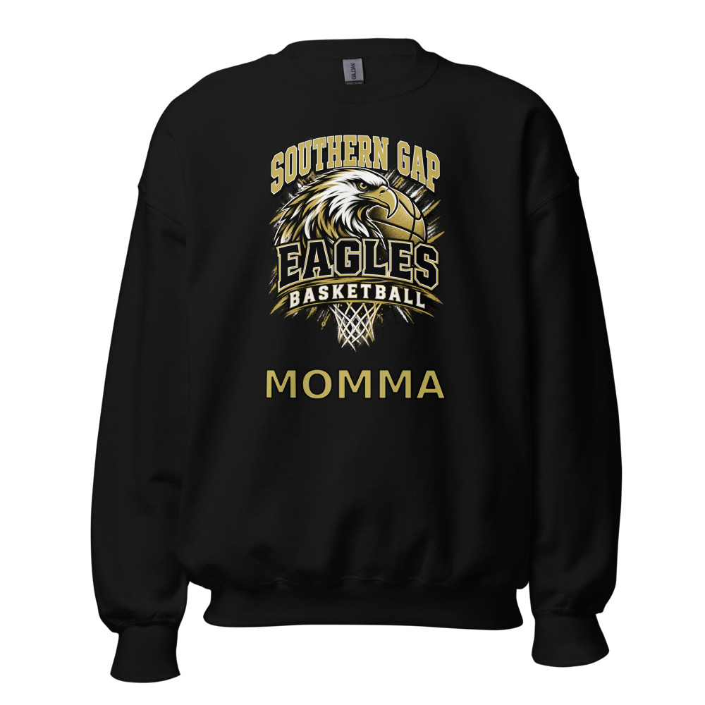 Southern Gap Eagles Basketball Momma Adult Crew Neck