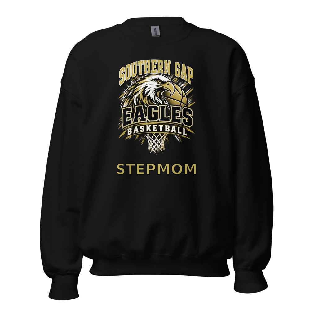 Southern Gap Eagles Basketball Stepmom Adult Crew Neck