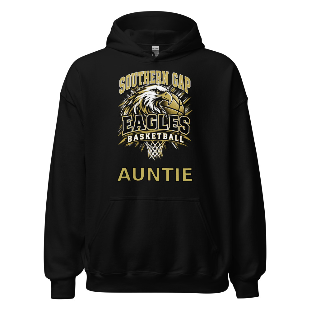Southern Gap Eagles Basketball Auntie Adult Hoodie