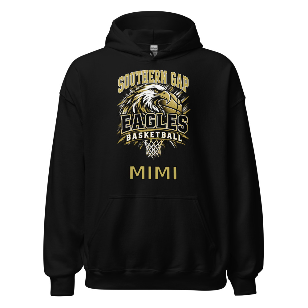 Southern Gap Eagles Basketball Mimi Adult Hoodie
