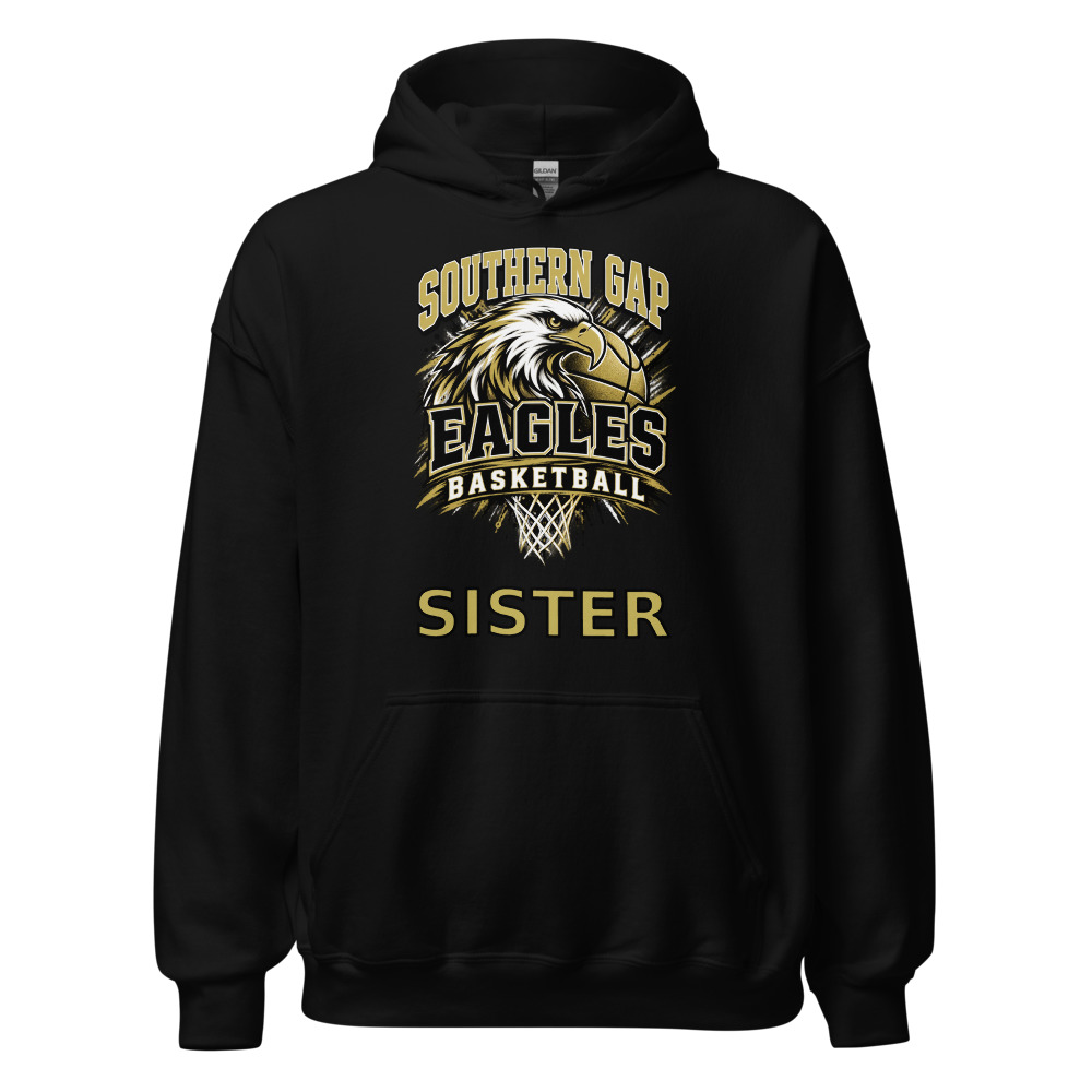 Southern Gap Eagles Basketball Sister Adult Hoodie