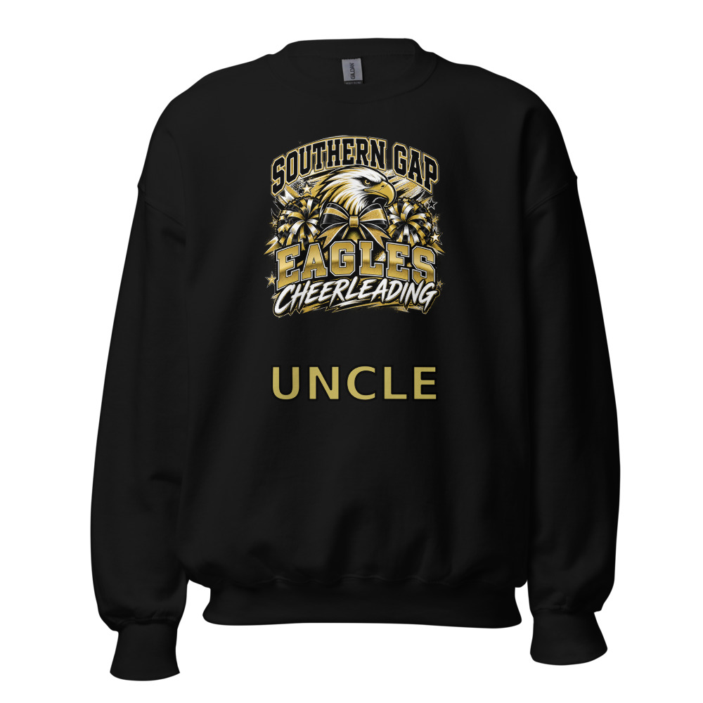 Southern Gap Eagles Cheerleading Uncle Adult Crew Neck